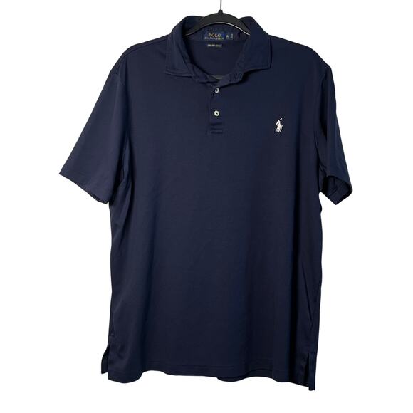 Polo Ralph Lauren XL Pima Soft Touch – Navy with White Logo – Men's XL - Picture 1 of 7